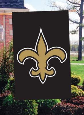 New Orleans Saints 44" x 28" Applique Banner Flag - Click Image to Close