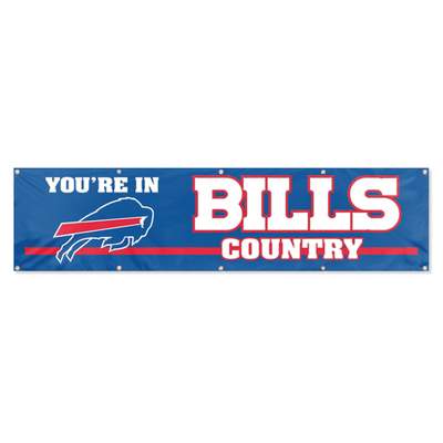 Buffalo Bills Giant 8' X 2' Nylon Banner - Click Image to Close