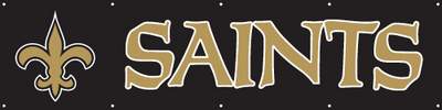 New Orleans Saints Giant 8' X 2' Nylon Banner - Click Image to Close
