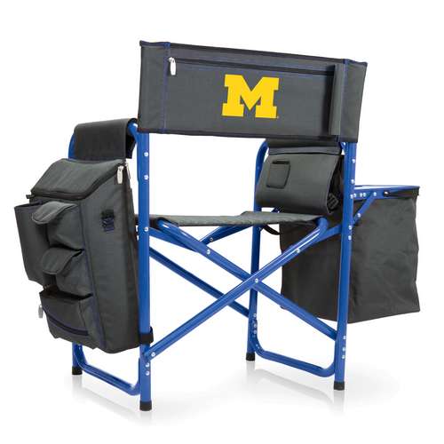 University of Michigan Wolverines Fusion Chair - Blue - Click Image to Close