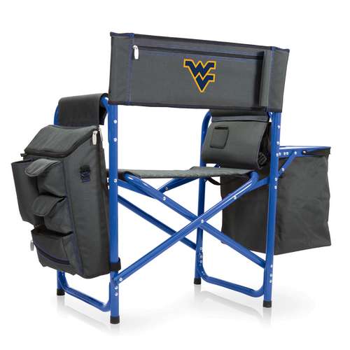 West Virginia University Mountaineers Fusion Chair - Blue - Click Image to Close