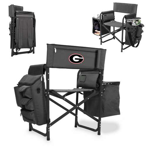 University of Georgia Bulldogs Fusion Chair - Black - Click Image to Close