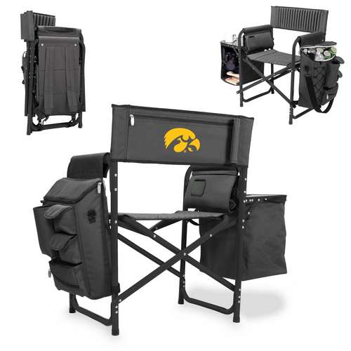 University of Iowa Hawkeyes Fusion Chair - Black - Click Image to Close