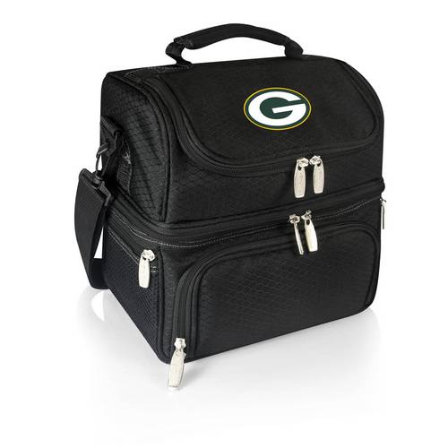 Green Bay Packers Pranzo Lunch Tote - Black - Click Image to Close