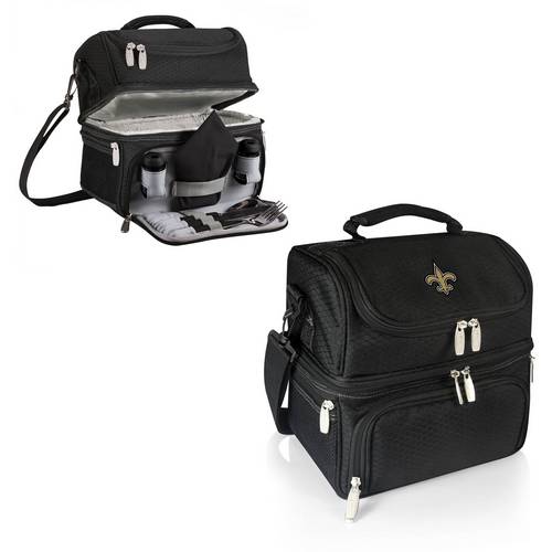 New Orleans Saints Pranzo Lunch Tote - Black - Click Image to Close