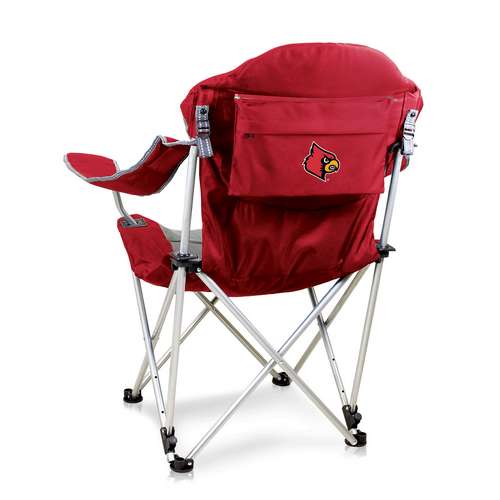 University of Louisville Reclining Camp Chair - Red - Click Image to Close