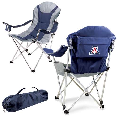 University of Arizona Reclining Camp Chair - Navy - Click Image to Close