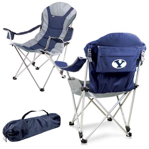 Brigham Young University Reclining Camp Chair - Navy - Click Image to Close