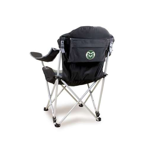 Colorado State University Reclining Camp Chair - Black - Click Image to Close