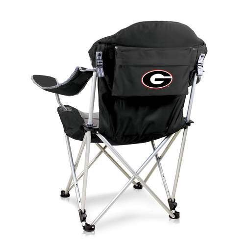 University of Georgia Reclining Camp Chair - Black - Click Image to Close
