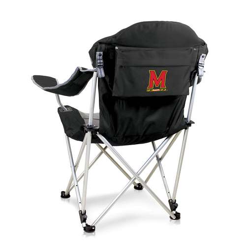 University of Maryland Reclining Camp Chair - Black - Click Image to Close