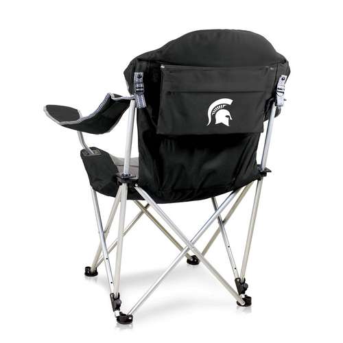 Michigan State University Reclining Camp Chair - Black - Click Image to Close