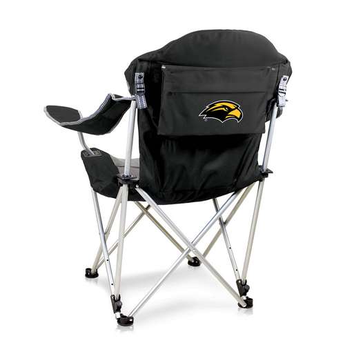 University of Southern Mississippi Reclining Camp Chair - Black - Click Image to Close