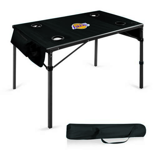 Los Angeles Lakers Travel Table - Black - Click Image to Close