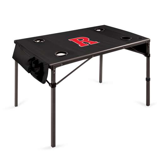 Rutgers Scarlet Knights Travel Table - Black - Click Image to Close