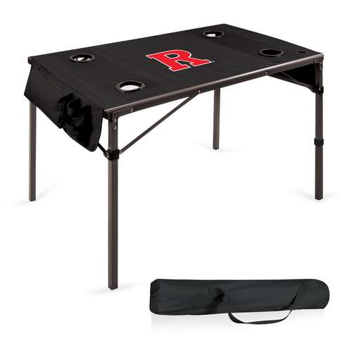 Rutgers Scarlet Knights Travel Table - Black - Click Image to Close