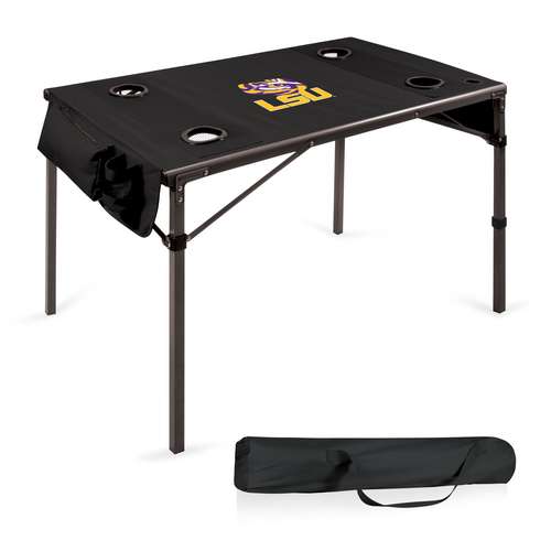 Louisiana State University Tigers Travel Table - Black - Click Image to Close