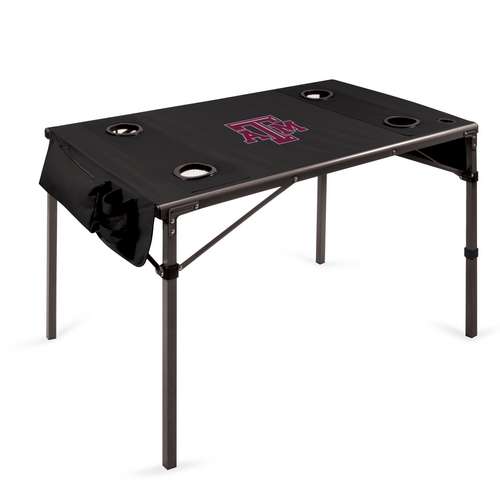 Texas A&M University Aggies Travel Table - Black - Click Image to Close