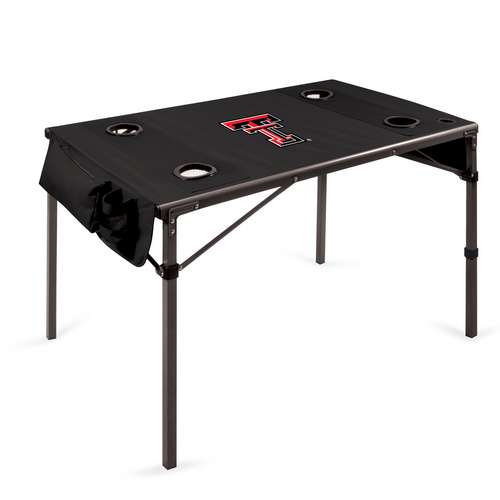 Texas Tech University Red Raiders Travel Table - Black - Click Image to Close