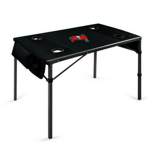 Tampa Bay Buccaneers Travel Table - Black - Click Image to Close