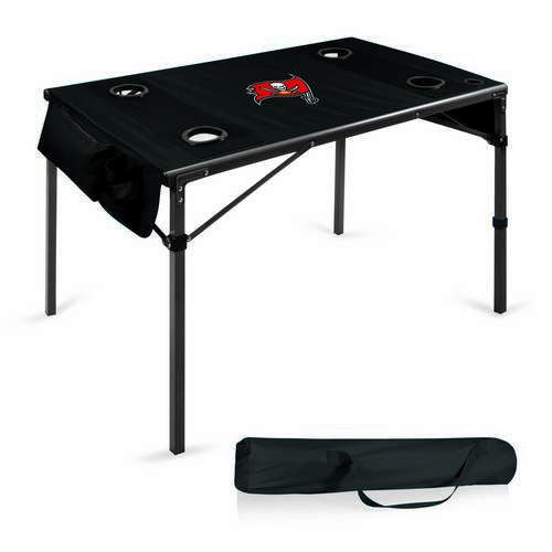 Tampa Bay Buccaneers Travel Table - Black - Click Image to Close