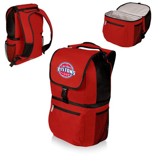 Detroit Pistons Zuma Backpack & Cooler - Red - Click Image to Close