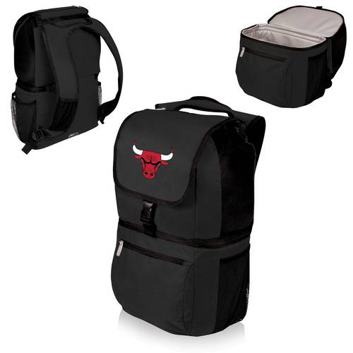Chicago Bulls Zuma Backpack & Cooler - Black - Click Image to Close
