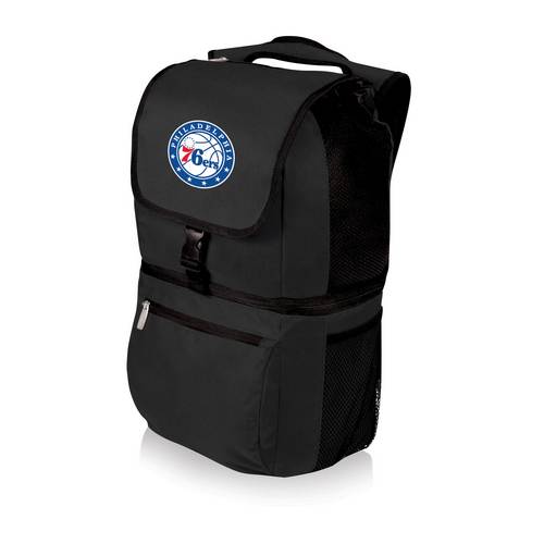Philadelphia 76ers Zuma Backpack & Cooler - Black - Click Image to Close