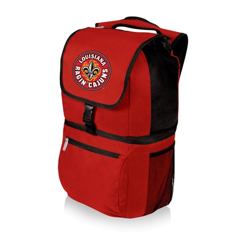 UL Lafayette Zuma Backpack & Cooler - Red - Click Image to Close