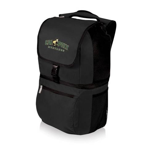 Cal Poly Mustangs Zuma Backpack & Cooler - Black - Click Image to Close
