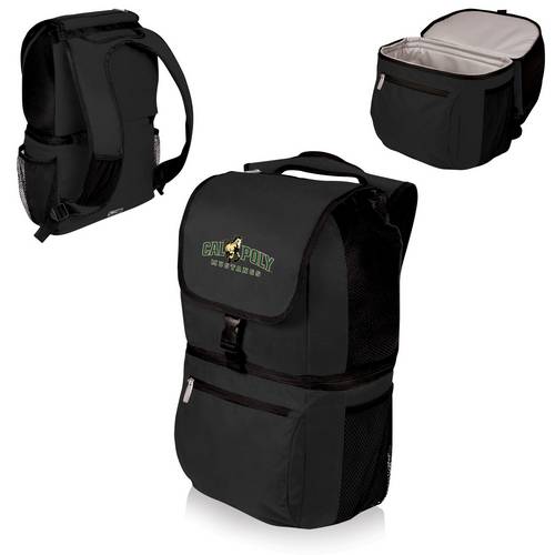 Cal Poly Mustangs Zuma Backpack & Cooler - Black - Click Image to Close