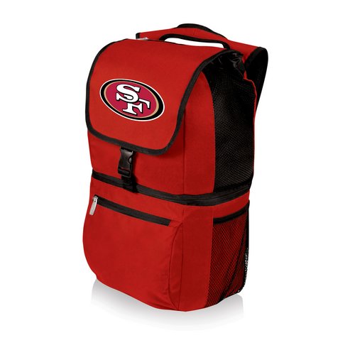 San Francisco 49ers Zuma Backpack & Cooler - Red - Click Image to Close