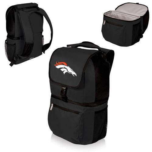Denver Broncos Zuma Backpack & Cooler - Black - Click Image to Close