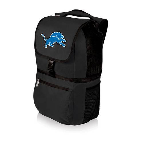 Detroit Lions Zuma Backpack & Cooler - Black - Click Image to Close