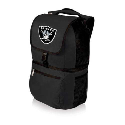 Oakland Raiders Zuma Backpack & Cooler - Black - Click Image to Close