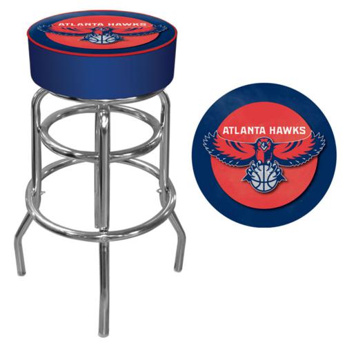 Atlanta Hawks Padded Swivel Bar Stool - Click Image to Close