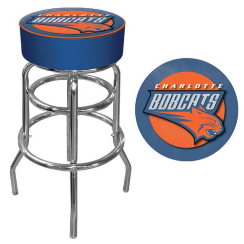 Charlotte Bobcats Padded Swivel Bar Stool - Click Image to Close