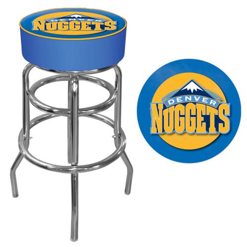 Denver Nuggets Padded Swivel Bar Stool - Click Image to Close