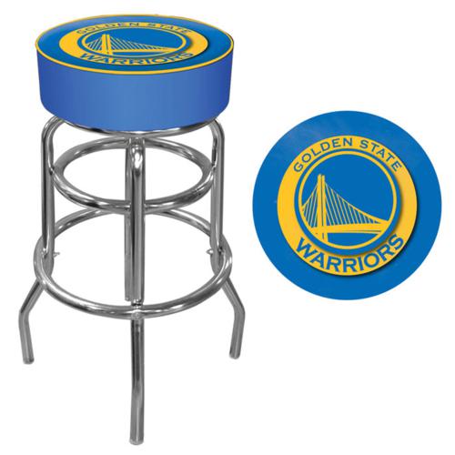 Golden State Warriors Padded Swivel Bar Stool - Click Image to Close