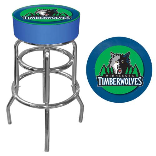 Minnesota Timberwolves Padded Swivel Bar Stool - Click Image to Close