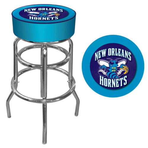 New Orleans Hornets Padded Swivel Bar Stool - Click Image to Close