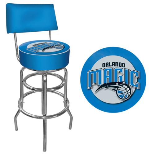 Orlando Magic Padded Bar Stool with Backrest - Click Image to Close