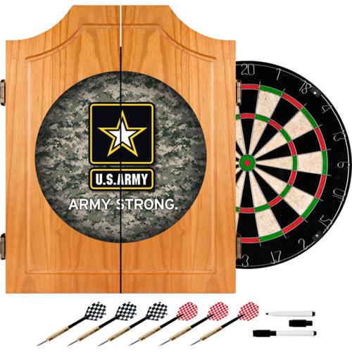 U.S. Army Camo Dartboard & Cabinet - Click Image to Close