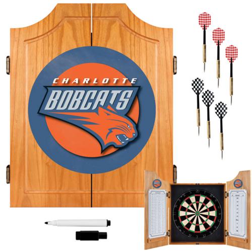 Charlotte Bobcats Dartboard & Cabinet - Click Image to Close