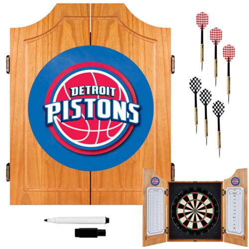 Detroit Pistons Dartboard & Cabinet - Click Image to Close