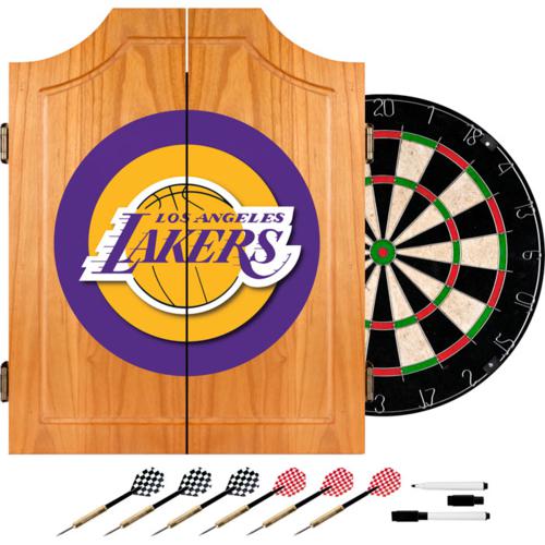 Los Angeles Lakers Dartboard & Cabinet - Click Image to Close