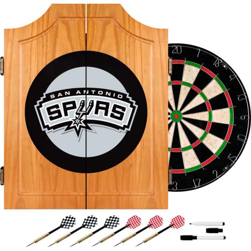 San Antonio Spurs Dartboard & Cabinet - Click Image to Close