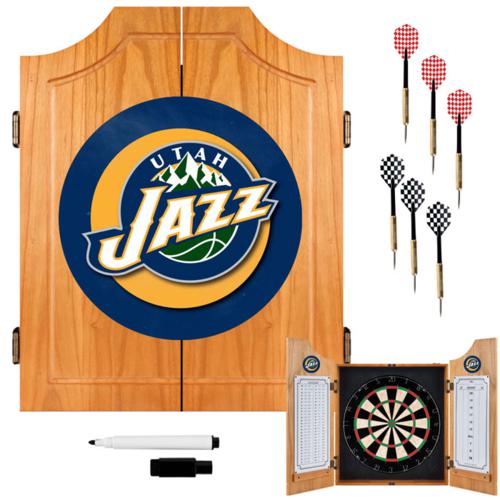 Utah Jazz Dartboard & Cabinet - Click Image to Close