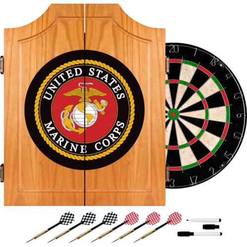 U.S. Marines Dartboard & Cabinet - Click Image to Close