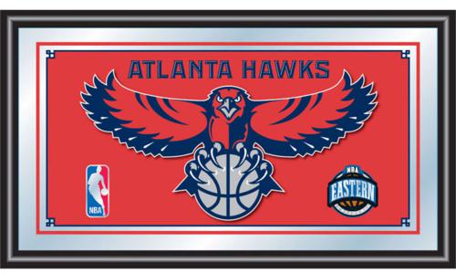 Atlanta Hawks Framed Logo Mirror - Click Image to Close